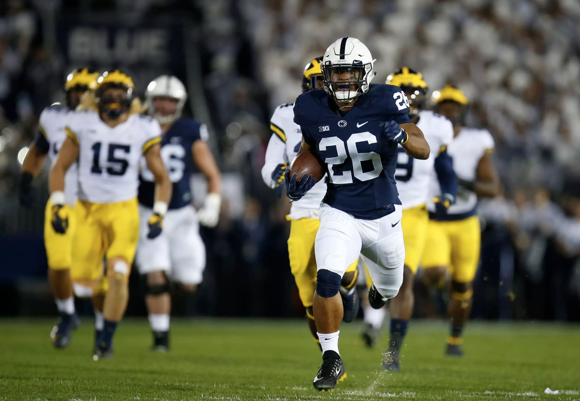 New York Giants-Odell Beckham Jr.-react-drafting-Saquon Barkley